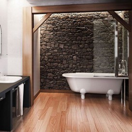 Ванна акрилова пристінна Burlington Hampton правобічна 169x75 см білий E14