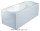Ванна акриловая прямоугольная PoolSpa коллекция Muza 140х70 с рамой белый PWPD410ZS000000