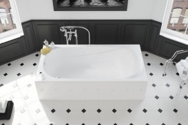 Ванна акриловая прямоугольная Kolo Saga 170х80 с ножками и элементами крепления XWP3870000