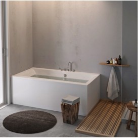 Ванна акрилова прямокутна PoolSpa колекція Windsor 180х85 з рамою білий PWPNT10ZS000000