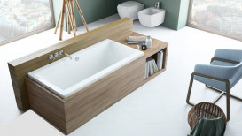 Ванна акриловая Radaway Aridea 190x90 см пристенная белый WA1-24-190x090US
