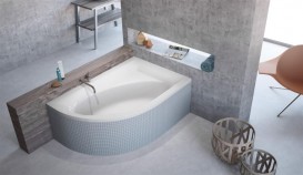 Ванна акрилова Radaway Mistra 170х110 см права з ніжками білий WA1-07-170x110PS
