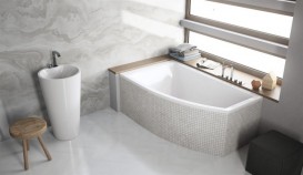 Ванна акриловая Radaway Sitera 160x95 см левая с ножками белый WA1-32-160х095L