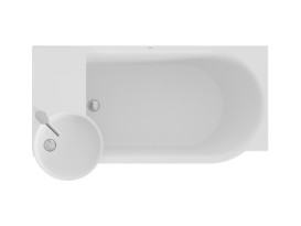 Ванна акрилова Ravak ARC 150x75 см лівостороння білий CE61000000