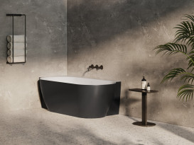 Ванна акриловая Ravak Freedom Corner II Tec L 175x86 см белый/черный CC91700000