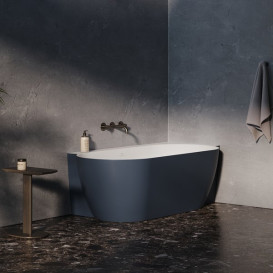 Ванна акрилова Ravak Freedom Corner II Tec R 175x86 см білий/синій CC81400000