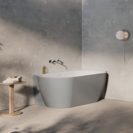 Ванна акриловая Ravak Freedom Corner II Tec R 175x86 см белый/дымчато-серый CC81500000