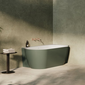 Ванна акриловая Ravak Freedom Corner II Tec R 175x86 см белый/зеленый CC81200000