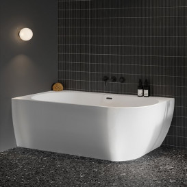 Ванна акриловая Ravak Freedom Corner L 170x80 угловая левая белый слив черный XC00100043