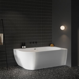 Ванна акриловая Ravak Freedom Corner R 170x80 угловая правая белый слив черный XC00100042