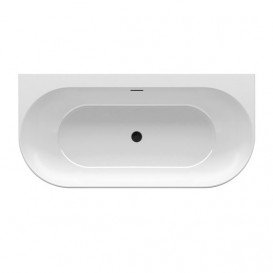 Ванна акрилова Ravak Freedom W 166x80 см окремо стоїть білий/слив перелив чорний XC00100033