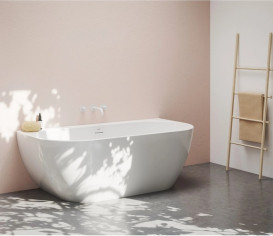 Ванна акриловая Ravak Freedom Wall 166x80 см белый XC00100045