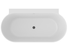 Ванна акриловая Ravak Freedom Wall II Tec 170x87 см белый/черный CC71700000