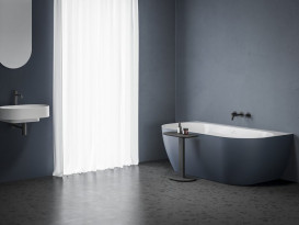 Ванна акриловая Ravak Freedom Wall Tec 170x87 см белый/синий CE31400000