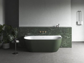 Ванна акриловая Ravak Freedom Wall Tec 170x87 см белый/зеленый CE31200000