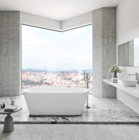 Ванна акриловая Ravak Solo 178x80 см отдельно стоящая белый/слив перелив черный XC00100036