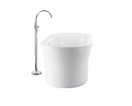 Ванна акриловая Ravak Ypsilon 180x80 см отдельно стоящая белый/слив перелив хром XC00100026