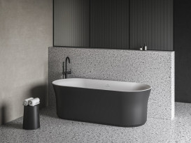 Ванна акрилова Ravak Ypsilon 180x80 см білий/чорний XC00100058