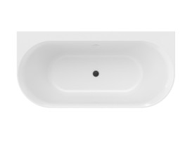 Ванна акриловая Ravak Ypsilon Wall 178x86 см белый/черный XC00100057