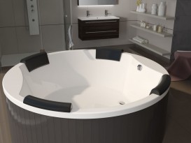 Ванна акрилова Riho Colorado кругла 180х180 білий BB0200500000000