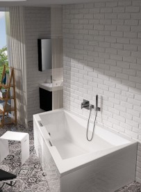 Ванна акриловая Riho Doppio асимметричная 180x130 левая белый BA9100500000000