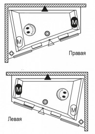 Ванна акриловая Riho Doppio асимметричная 180x130 левая белый BA9100500000000