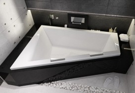 Ванна акриловая Riho Doppio асимметричная 180x130 правая белый BA9000500000000