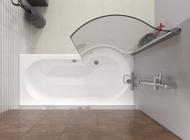 Ванна акрилова Riho Dorado асиметрична 170х90 права білий BA8000500000000