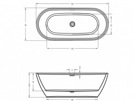Ванна акриловая Riho Inspire FS овальная 180x80 белый BD0200500000000