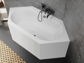 Ванна акрилова Riho Kansas Plug & Play 190x90 з панеллю білий BD5000500000000