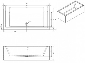 Ванна акриловая Riho Lugo Plug & Play прямоугольная 200x90 левая с панелью BD7200500000000