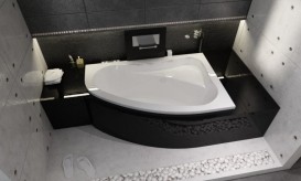 Ванна акриловая Riho Lyra асимметричная 153х100 левая белый BA6800500000000