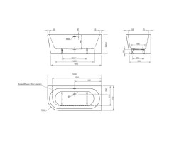 Ванна акриловая Roca Eternity 165х75 см угловая правая белый A248592000