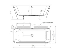 Ванна акриловая Roca Sal 165х75 см пристенная белый глянец A248688000