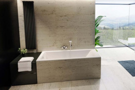 Ванна акриловая Roca Savai Slim Rim 180x80 см белый A248591000