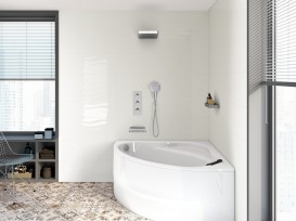 Ванна акрилова симетрична кутова Roca Bali 130х130 біла A248070000