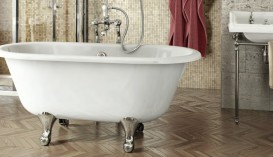 Ванна акриловая свободностоящая Burlington Windsor 169x74.5 см белый E3