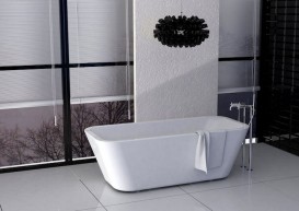 Ванна акрилова свободностоящая Roca Divine 180x80 см білий A24T444000