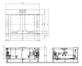 Ванна акрилова TOTO Neorest гідромасажна білий PKZ1800E