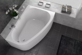 Ванна акриловая угловая асимметричная встраиваемая Kolpa-San Chad L 170х120 см белый 539560