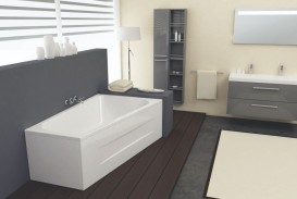 Ванна акриловая угловая асимметричная встраиваемая Kolpa-San Beatrice L 170x110 см белый 771040