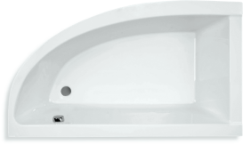 Ванна акриловая угловая PoolSpa коллекция Laura 140х80 L левая с ножками белый PWANH10ZN000000