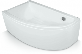 Ванна акрилова кутова PoolSpa колекція Laura 150х90 L ліва з рамою білий PWANW10ZS000000