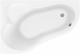 Ванна акриловая угловая PoolSpa коллекция Leda 160х100 L левая с рамой белый PWAH410ZS000000