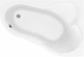 Ванна акриловая угловая PoolSpa коллекция Leda 160х100 R правая с рамой белый PWAH510ZS000000