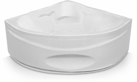 Ванна акриловая угловая PoolSpa коллекция Triangel 155х155 с рамой белый PWS4010ZS000000