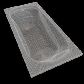 Ванна акрилова Volle Fiesta 170х70 прямокутна білий TS-1770435