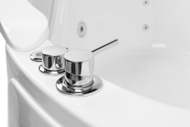 Ванна акриловая Volle угловая гидромассажная 150х150 см белый 12-88-103А