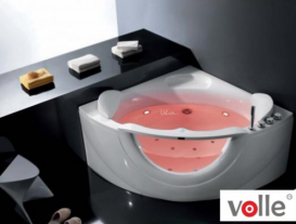 Ванна акриловая Volle угловая гидромассажная 150х150 см белый 12-88-103А