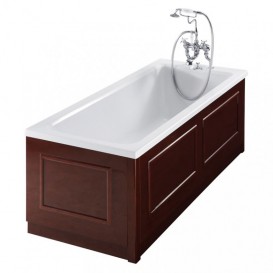 Ванна акрилова вбудована Burlington Arundel 180x80 см з ніжками білий Е17